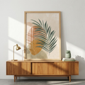 Tropical Serenity | Abstract Palm Leaf Botanical Wall Art 🌿✨