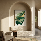 Emerald Dream | Luxury Gold Leaf & Green Abstract Portrait ✨🌿
