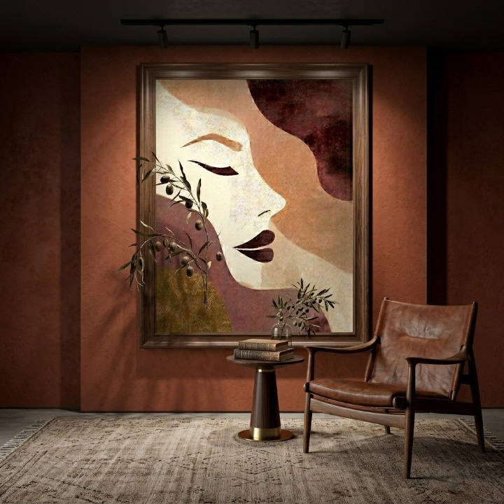 Autumn Muse | Elegant Abstract Female Portrait 💄✨