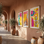 The Chroma Collection | Set of 3 Vibrant Maximalist Wall Art 🌈✨