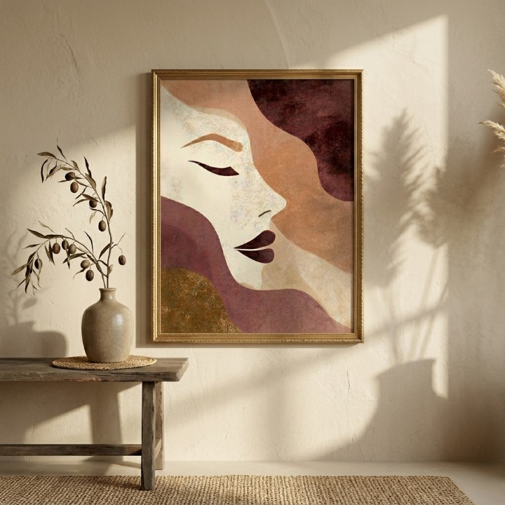 Autumn Muse | Elegant Abstract Female Portrait 💄✨